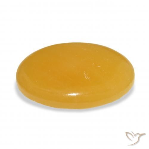 Calcita Dourado-Laranja Natural 29.48ct, oval, Translúcido