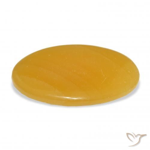 Calcita Dourado-Laranja Natural 37.32ct, oval, Translúcido
