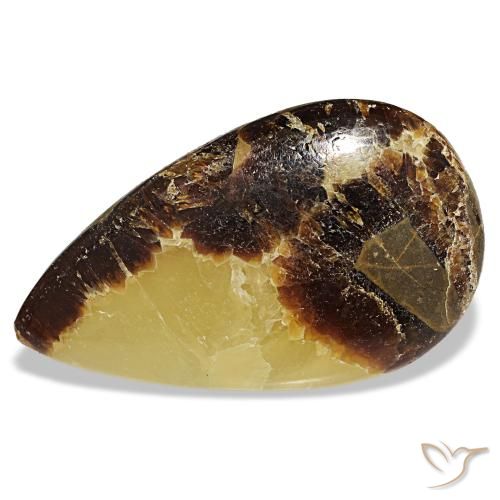48.78ct multicolorido calcita, formato de pêra, opaco
