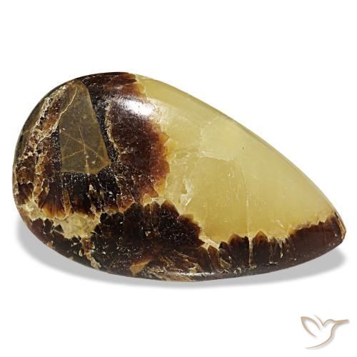 Calcita multicolorido natural 48,78ct, formato de pêra, opaco