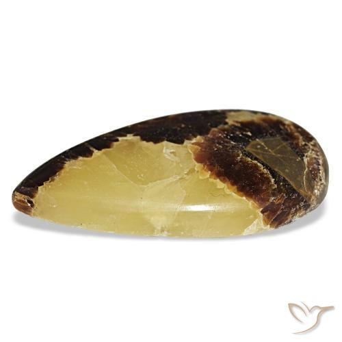 Calcita multicolorido natural 48,78ct, formato de pêra, opaco