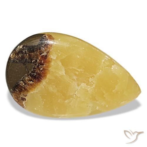 Calcita multicolorido natural 83,52ct, formato de pêra, opaco