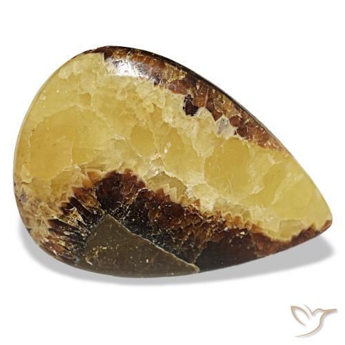 Calcita multicolorido natural 49,78ct, formato de pêra, opaco