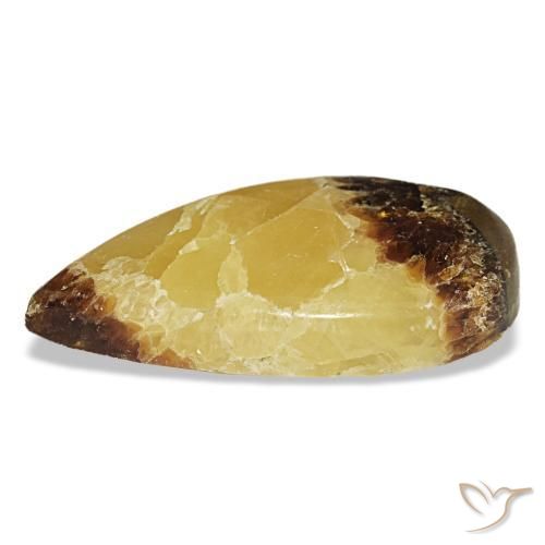 Calcita multicolorido natural 24,69ct, formato de pêra, opaco