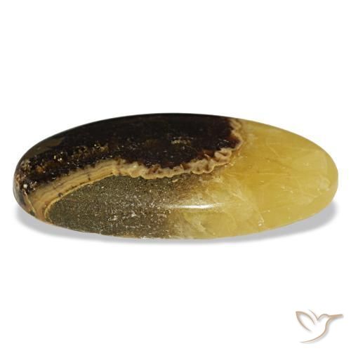 Calcita multicolorido natural 48,01ct, corte oval, opaco