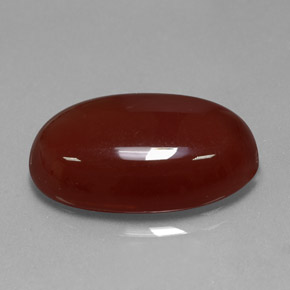 Cornalina laranja natural 14,62ct, corte oval, translúcido