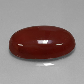 Cornalina laranja natural 13,99ct, corte oval, translúcido