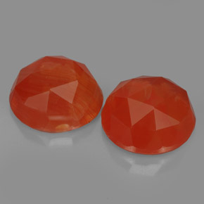 Pedras preciosas de cornalina laranja natural de  ct, transparente, transparente/translúcido