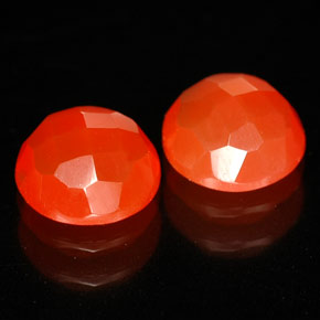 Pedras preciosas de cornalina laranja natural de  ct, transparente, transparente/translúcido