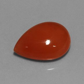 Cornalina laranja natural 5,40ct, transparente, transparente/translúcido