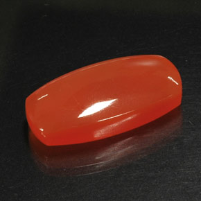 Cornalina laranja natural 17,62ct, transparente, transparente/translúcido