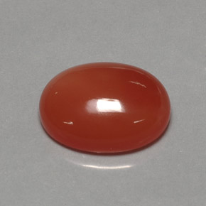 Cornalina laranja natural 17,21ct, transparente, transparente/translúcido