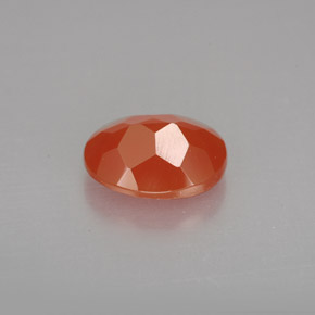 Cornalina Laranja vermelha Natural 1.54ct, Corte Oval, Translúcido