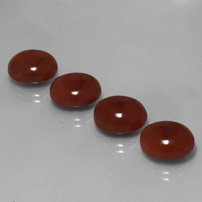 Pedras preciosas de cornalina laranja natural de  ct, corte oval, translúcido