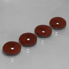 Pedras preciosas de cornalina laranja natural de  ct, corte oval, translúcido