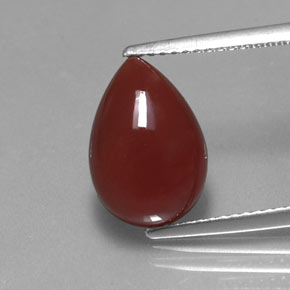 Cornalina laranja natural 4,67ct, transparente, transparente/translúcido