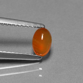 Cornalina Laranja Natural 0.47ct, Transparente, Transparente/Translúcido