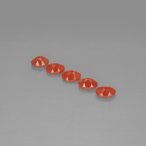 Pedras preciosas de cornalina laranja natural de  ct, transparente, transparente/translúcido