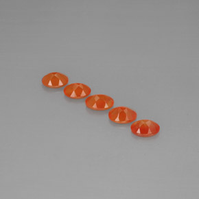 Pedras preciosas de cornalina laranja natural de  ct, transparente, transparente/translúcido
