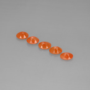 Pedras preciosas de cornalina laranja natural de  ct, transparente, transparente/translúcido