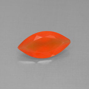 Cornalina laranja natural 1,40ct, transparente, transparente/translúcido