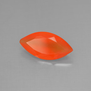 Cornalina laranja natural 1,40ct, transparente, transparente/translúcido