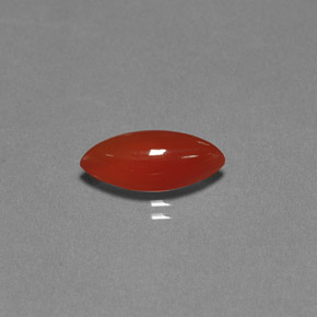 Cornalina laranja natural 3,11ct, transparente, transparente/translúcido