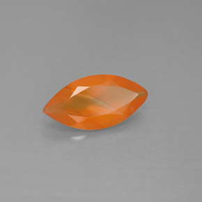 Cornalina Laranja vermelha Natural 1.10ct, Transparente, Transparente/Translúcido