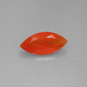 Cornalina Laranja vermelha Natural 1.30ct, Transparente, Transparente/Translúcido