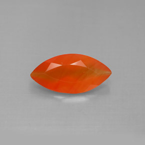 Cornalina laranja natural 1,34ct, transparente, transparente/translúcido