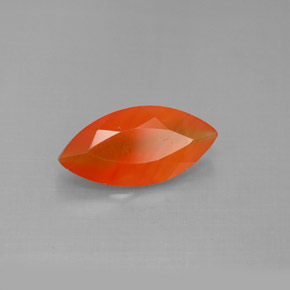 Cornalina laranja natural 1,34ct, transparente, transparente/translúcido