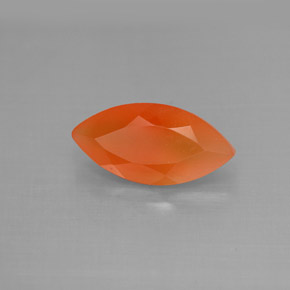 Cornalina Laranja vermelha Natural 1.70ct, Transparente, Transparente/Translúcido