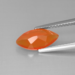 Cornalina laranja natural 1,43ct, transparente, transparente/translúcido