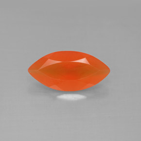 Cornalina laranja natural 1,35ct, transparente, transparente/translúcido