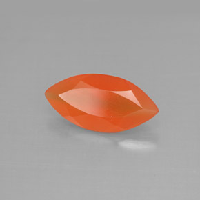 Cornalina laranja natural 1,35ct, transparente, transparente/translúcido