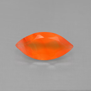 Cornalina Laranja Natural 1.44ct, Transparente, Transparente/Translúcido