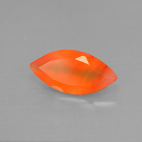 Cornalina Laranja Natural 1.44ct, Transparente, Transparente/Translúcido
