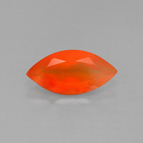 Cornalina Laranja vermelha Natural 1.52ct, Transparente, Transparente/Translúcido