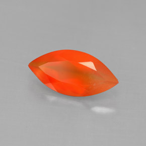 Cornalina Laranja vermelha Natural 1.52ct, Transparente, Transparente/Translúcido