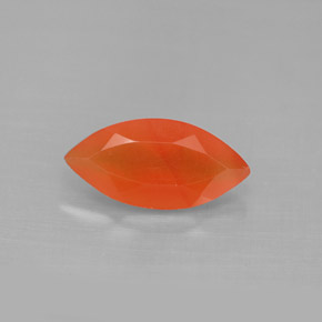 Cornalina Laranja vermelha Natural 1.60ct, Transparente, Transparente/Translúcido