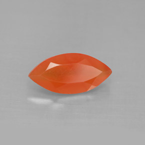Cornalina Laranja vermelha Natural 1.60ct, Transparente, Transparente/Translúcido