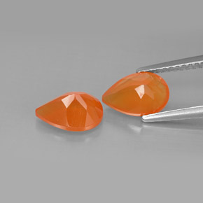 Pedras preciosas de cornalina laranja natural de  ct, transparente, transparente/translúcido