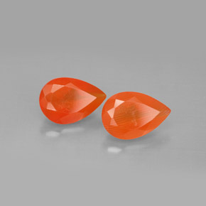 Pedras preciosas de cornalina laranja natural de  ct, transparente, transparente/translúcido