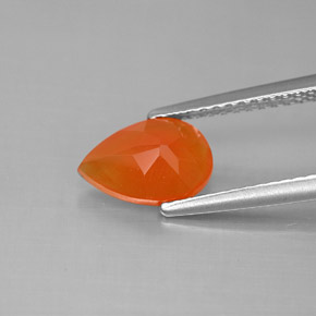 Cornalina laranja natural 1,16ct, transparente, transparente/translúcido