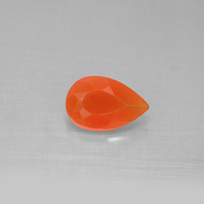 Cornalina laranja natural 1,04ct, transparente, transparente/translúcido