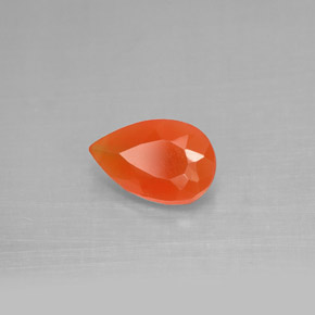 Cornalina laranja natural 1,04ct, transparente, transparente/translúcido