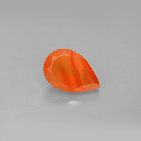 Cornalina Laranja Natural 1,31ct, Transparente, Transparente/Translúcido