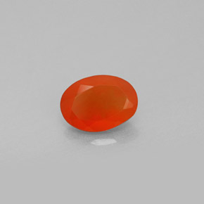 Cornalina laranja natural 0,68ct, transparente, transparente/translúcido