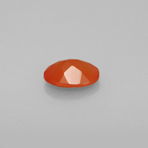 Cornalina laranja natural 0,68ct, transparente, transparente/translúcido