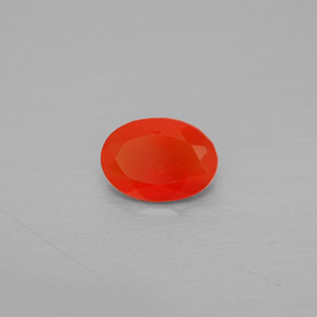 Cornalina laranja natural 0,66ct, transparente, transparente/translúcido